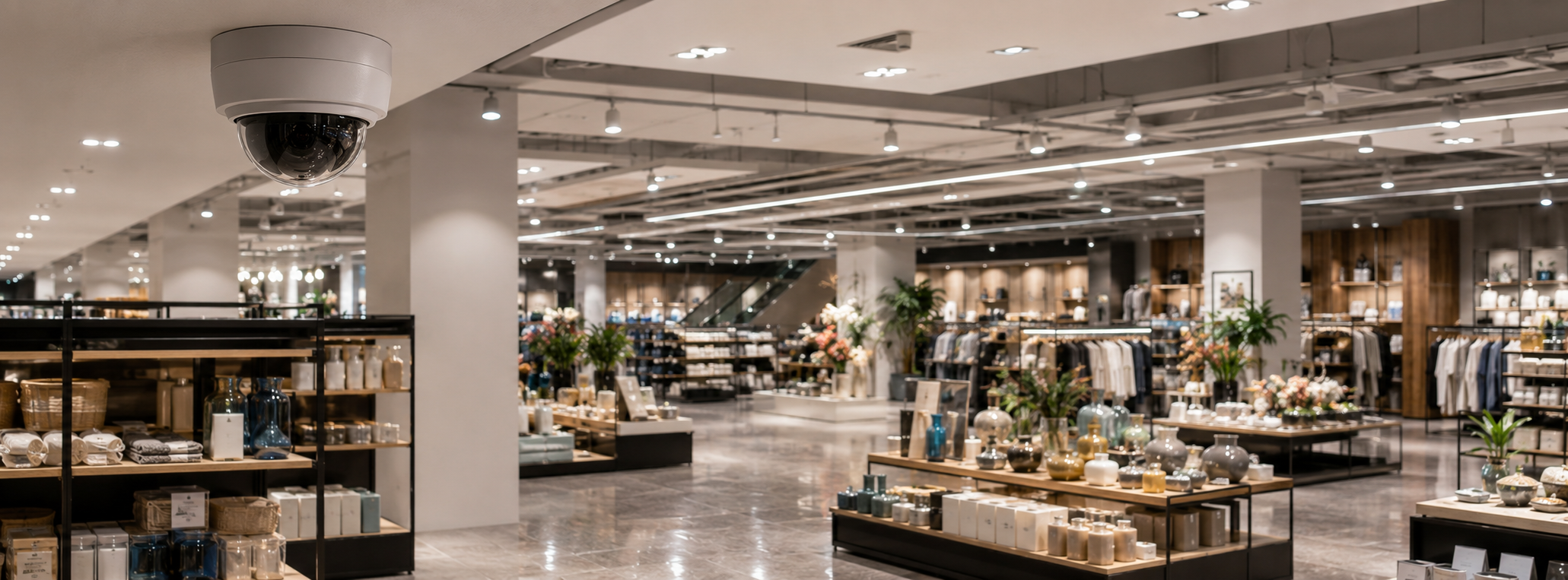 Видеонаблюдение в торговом зале